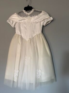 Nicole White Dress, Perfect for Flower Girl Dress